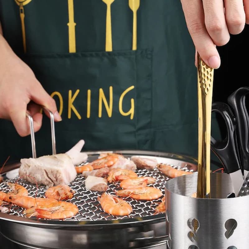 CookingTongs - Edelstahl-Grillzangen für sicheren und festen Griff