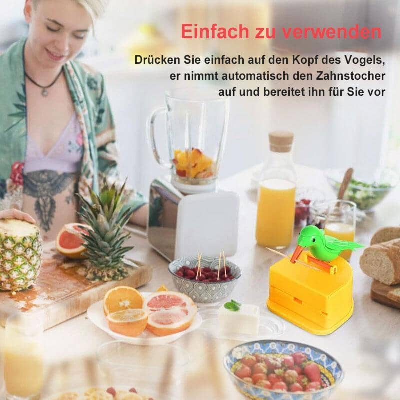 Gluschwein - Kreativer automatischer Zahnstocherbox-Karikaturvogel