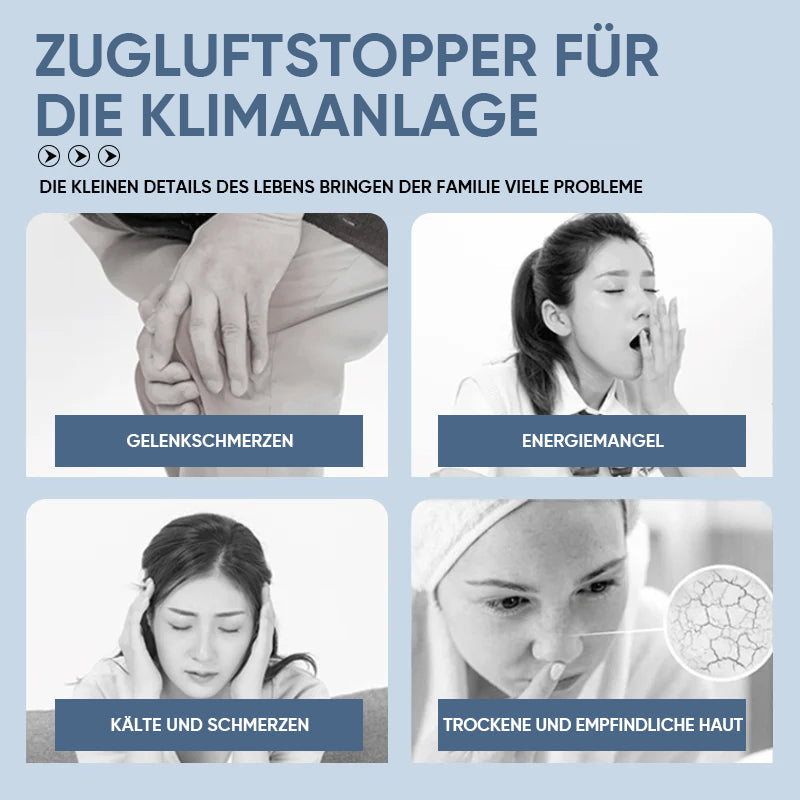Gluschwein - Zugluftstopper für Klimaanlagen