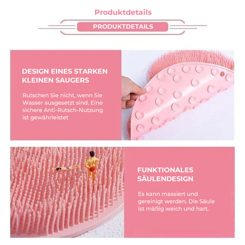 Épurateur de pieds et de dos pour la douche, coussin de massage