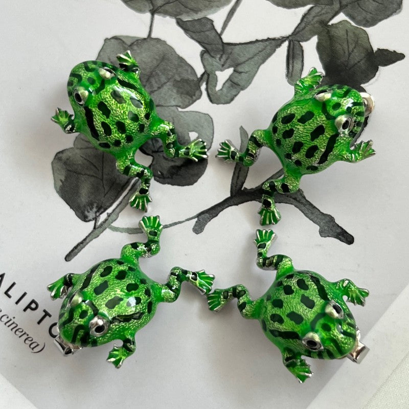 Gluschwein - Kreativer Frosch-Ohrring-Clip
