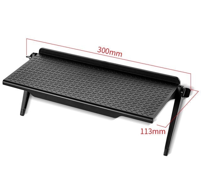 Gluschwein - Verstellbares oberes Ablagefach für TV-Computer Schwarz groß