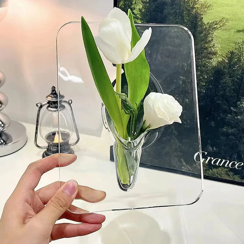 Gluschwein - Kreative transparente Bilderrahmenvase aus Acryl
