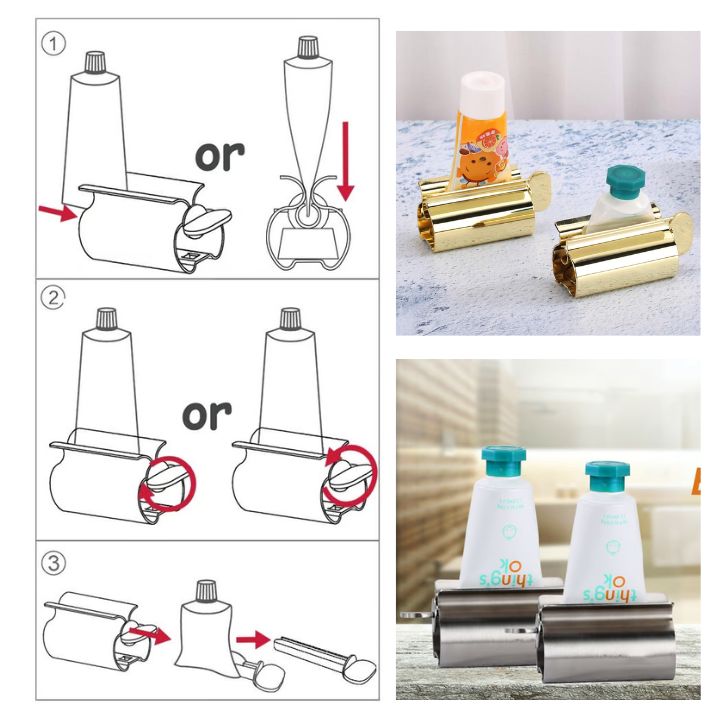 1+1 Gratuit | Presse-dentifrice – propre, sans effort et sans effort