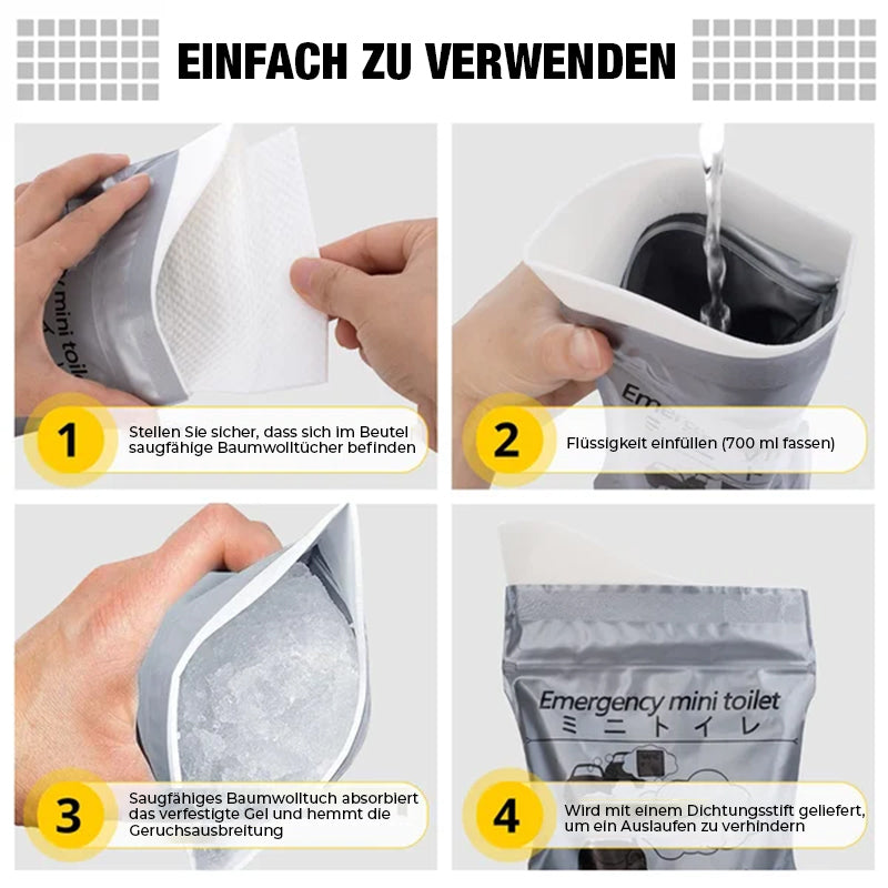 Gluschwein - Tragbarer Reise-Einweg-Urinbeutel