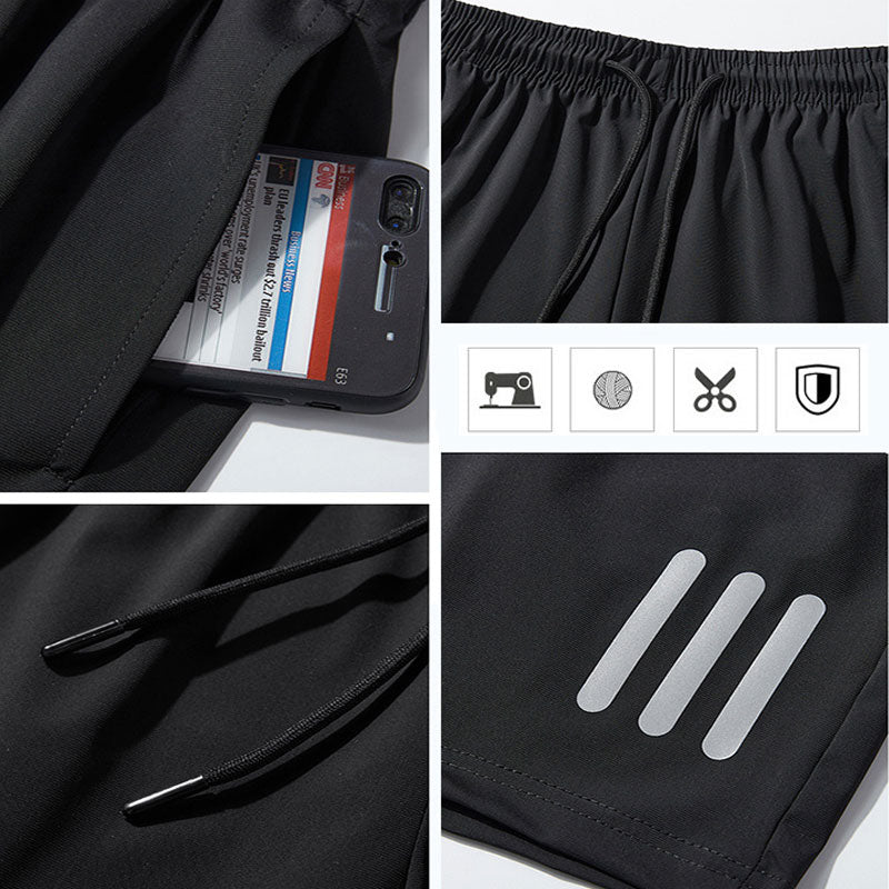 Gluschwein - Sommerliche elastische Sportshorts