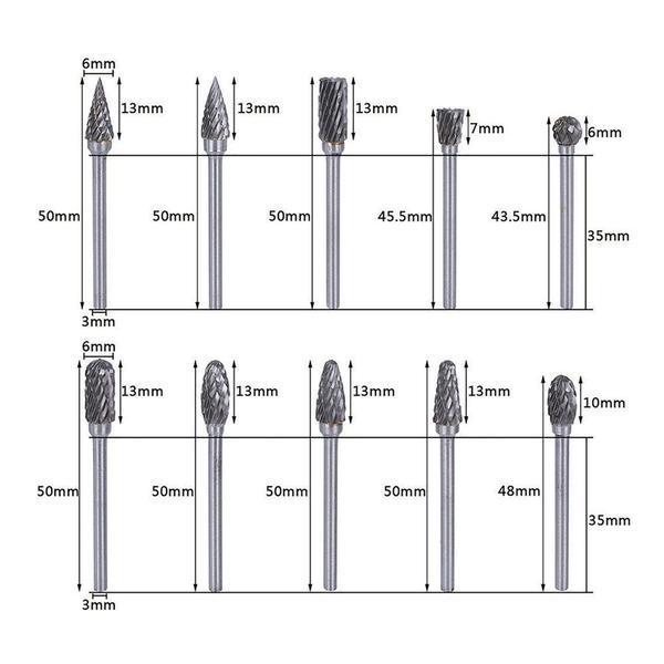 Gluschwein - 10 in 1 Wolframstahl-Schleifkopf (10PCS)