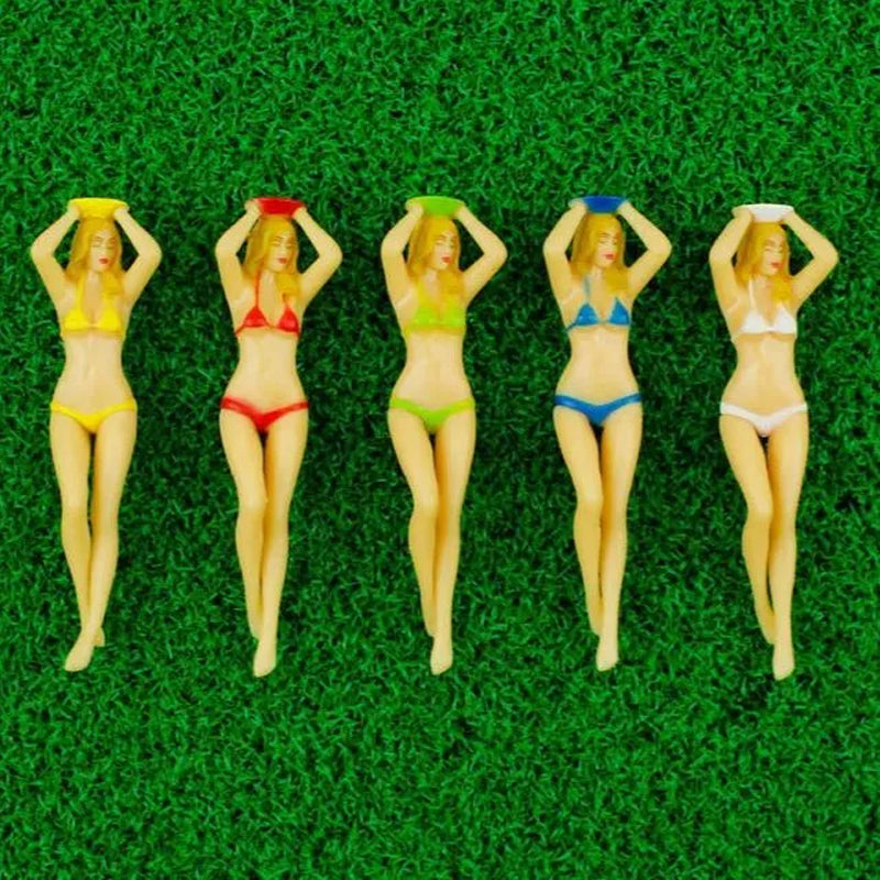 Gluschwein - Lustige Bikini-Mädchen Golf-Tee (6 Stück)