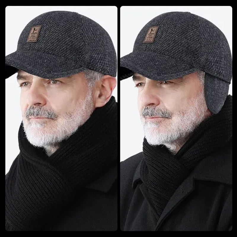 Gluschwein - Winter-Baseballmütze mit Ohrenschützern