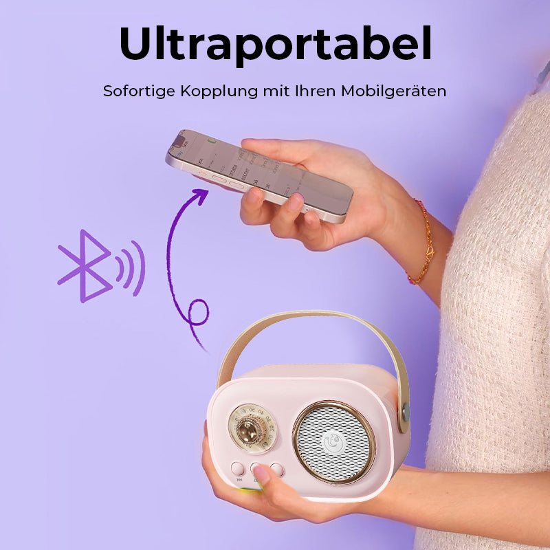 Haut-parleur Bluetooth portable avec microphone sans fil