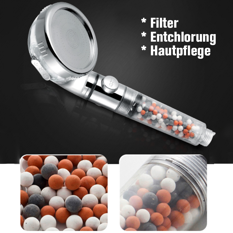 Gluschwein - 3-Modus-Hochdruck-Ionenfiltration Wassersparender Duschkopf