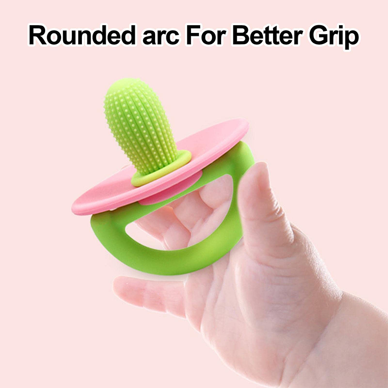 Anneau de dentition en silicone en forme de champignon