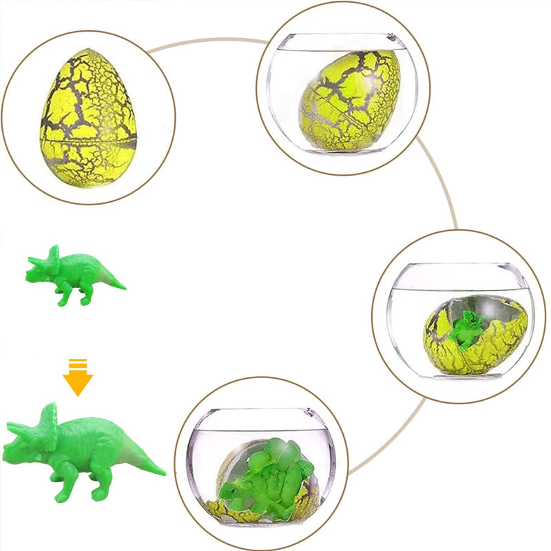Gluschwein - 2024 Osterkarten mit Dinosaurier-Eiern 24 Stück/Set