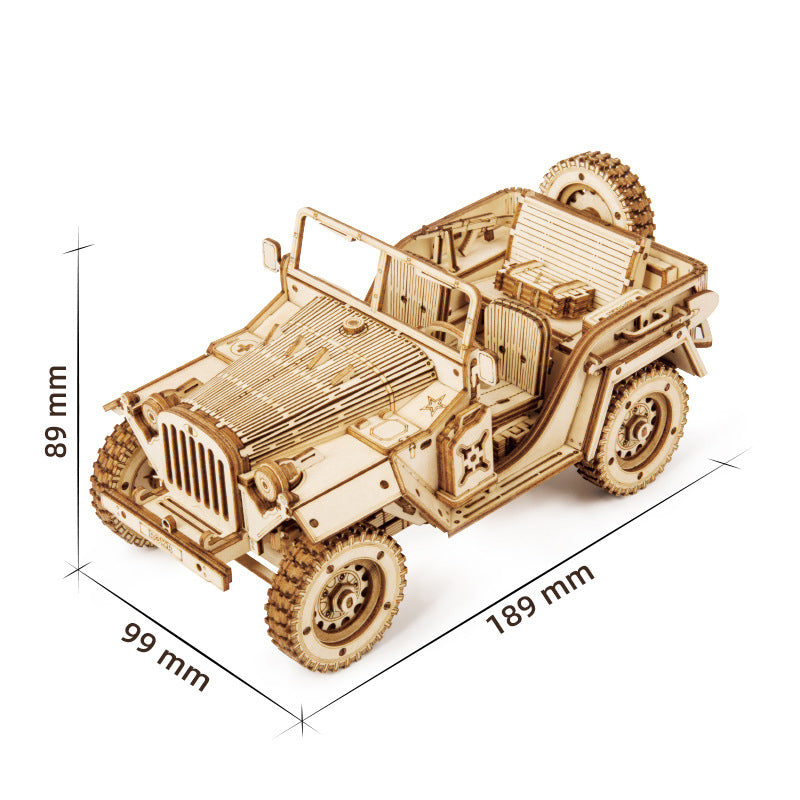 Gluschwein - Dreidimensionales Puzzle Straßenkreuzer Militär-Jeep