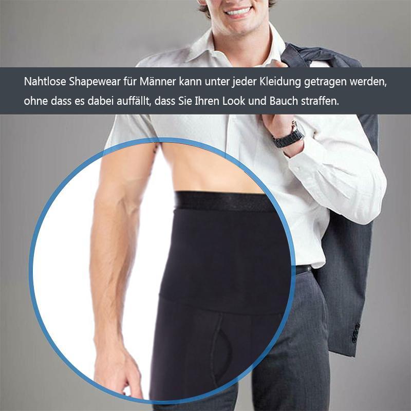 Gluschwein - Nahtlose hohe Taille Shapewear für Männer