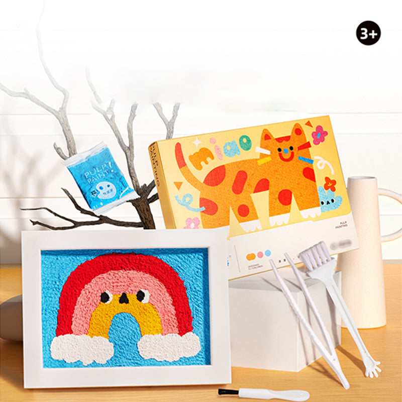 Gluschwein - Pulp Poking Texture Painting DIY handgemachtes Spielzeug