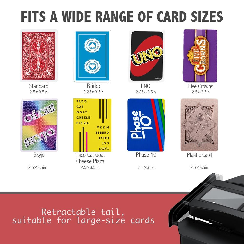 CardShuffler - Automatischer Kartenmischer & Dealer mit 4 Fernbedienungen zum Kartenziehen