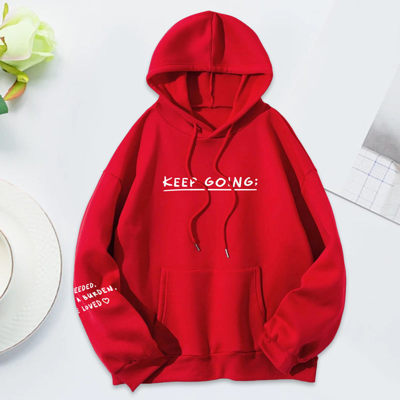 Gluschwein - Sweatshirt '100 Gründe, am Leben zu bleiben'.