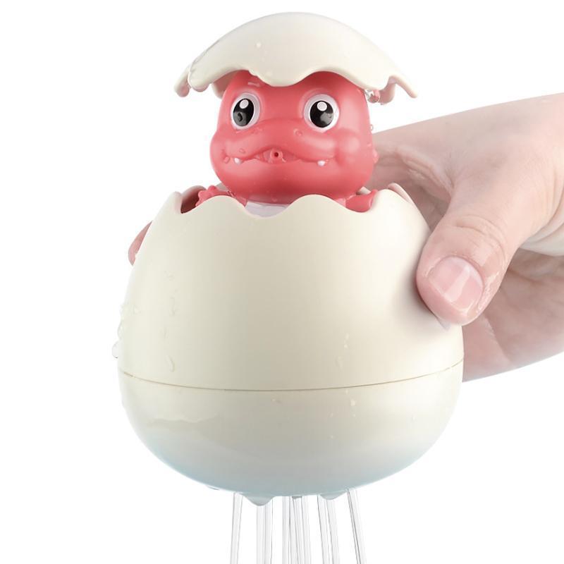 Gluschwein - Baby-Bade-Schwimmsprinkler-Spielzeug Rote Dinosaurier-Eier