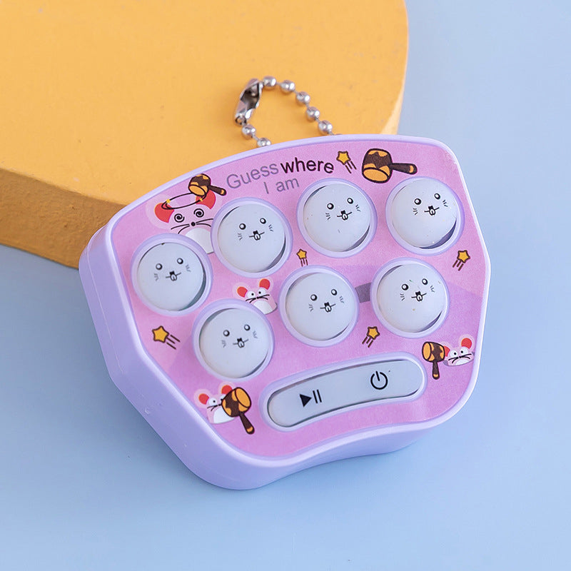 Gluschwein - Lustiges Mini Schlag-einen-Maulwurf-Spiel für Kinder lila