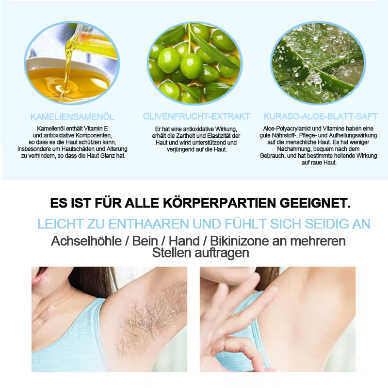 Gluschwein - Creme zur Haarentfernung am Körper