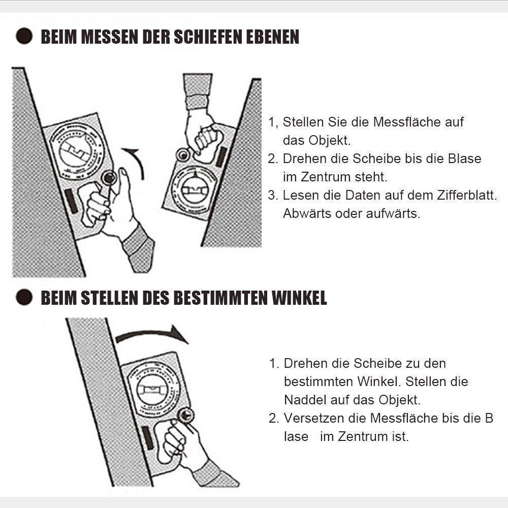 Gluschwein - Neigungswinkel-Winkelmesser-Deklinometer