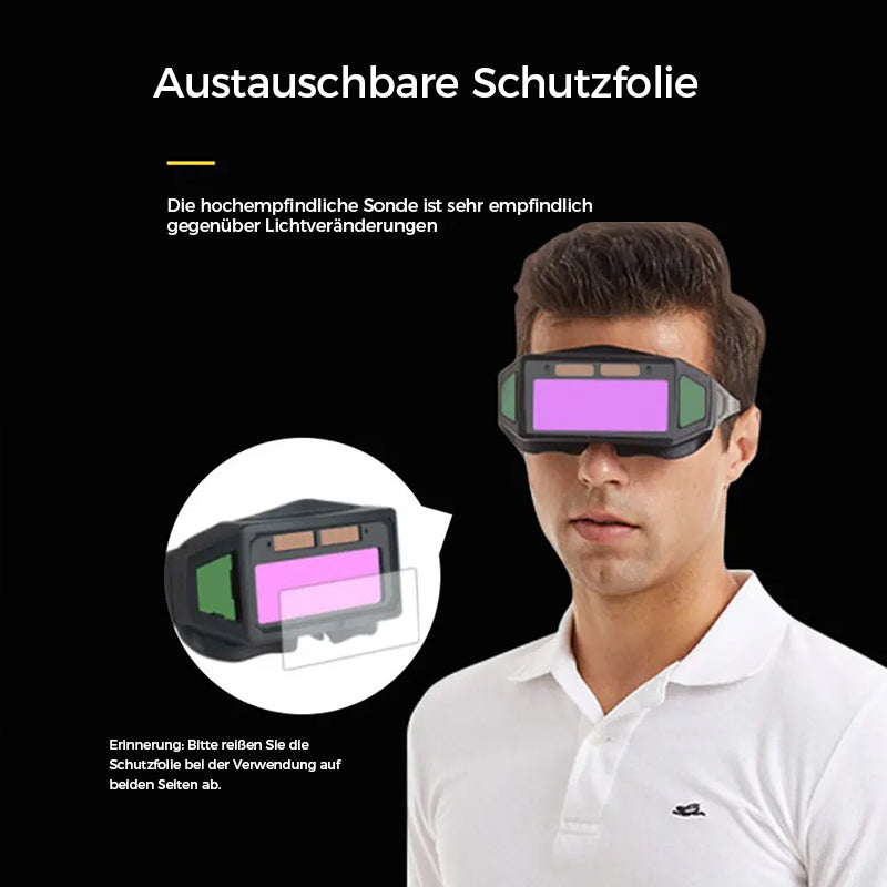 Gluschwein - Brennende Augenschutzbrille zum Schweißen