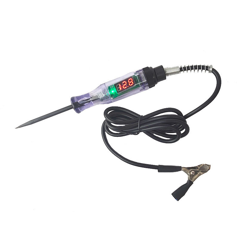 Gluschwein - Schaltungsprüfstift für PKW/LKW Schwarzdraht-Digitalanzeige (3-24 V)
