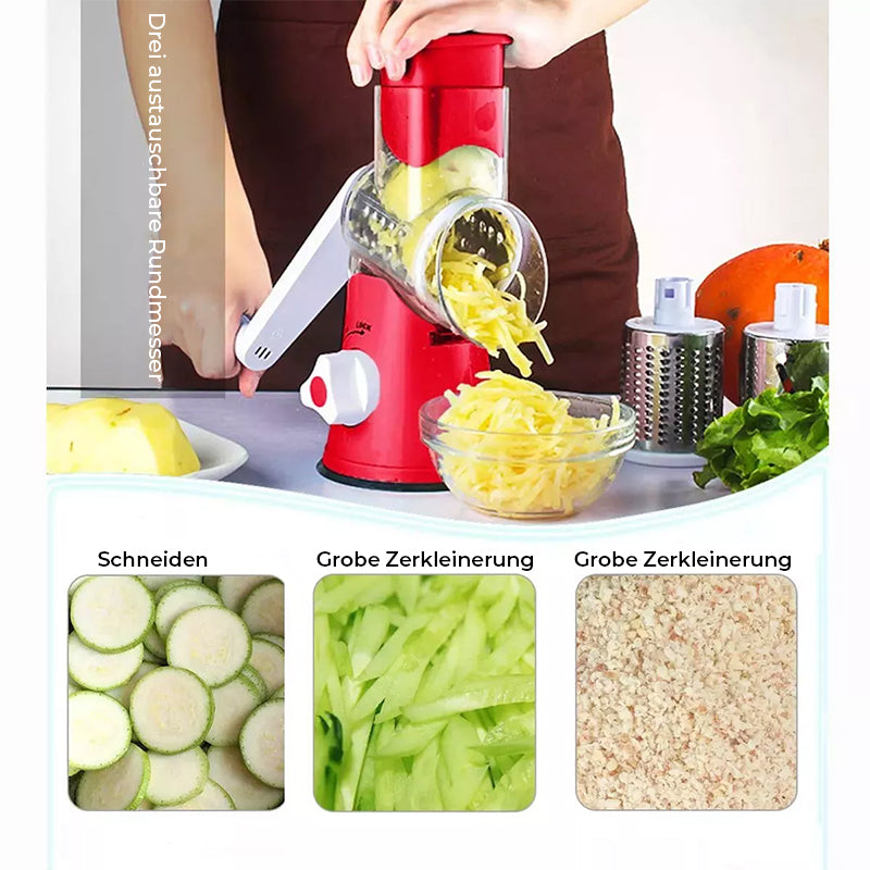 Hachoir multifonction manuel rotatif pour légumes et fruits
