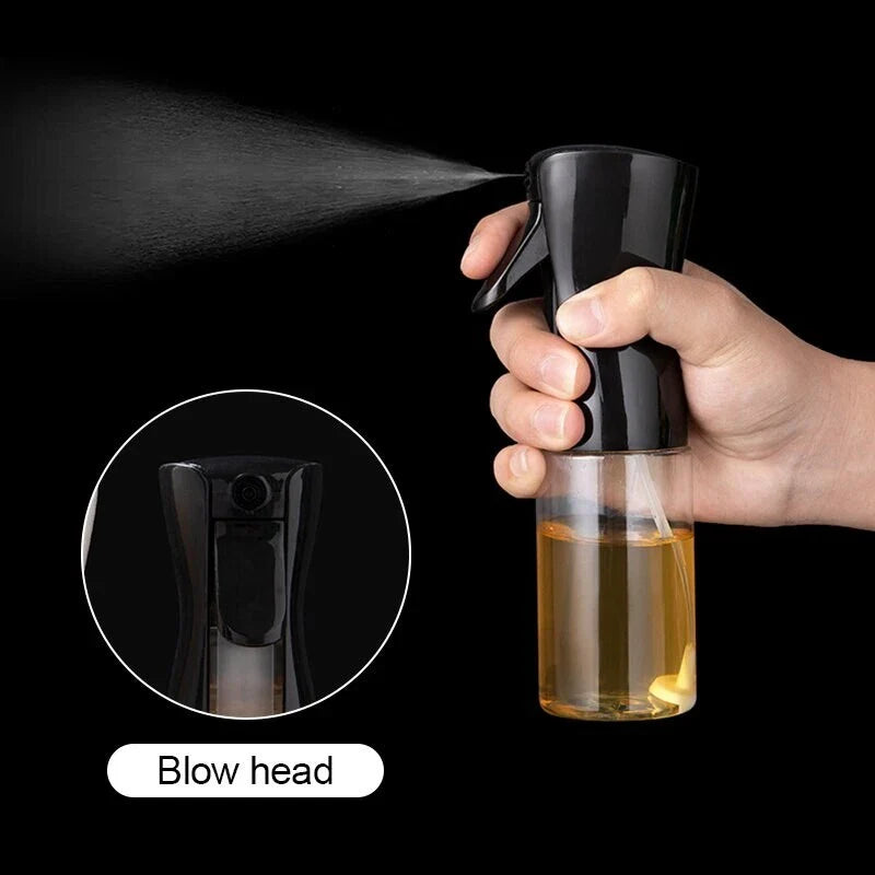 OilSpray - Transparente Öl-Sprühflasche — ermöglicht präzises und tropffreies Dosieren