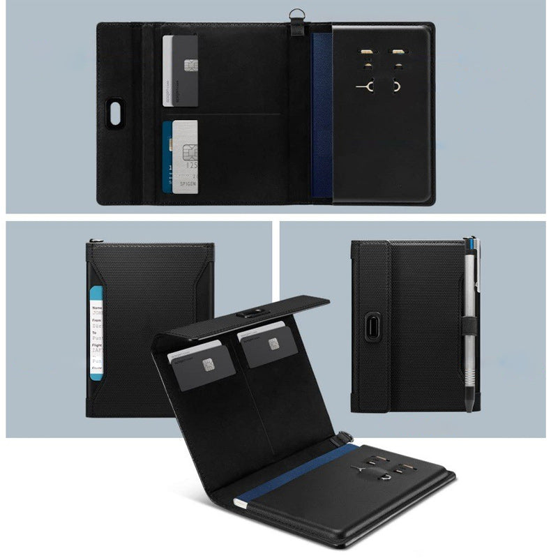 Porte-passeport court élégant, durable et multifonctionnel pour hommes