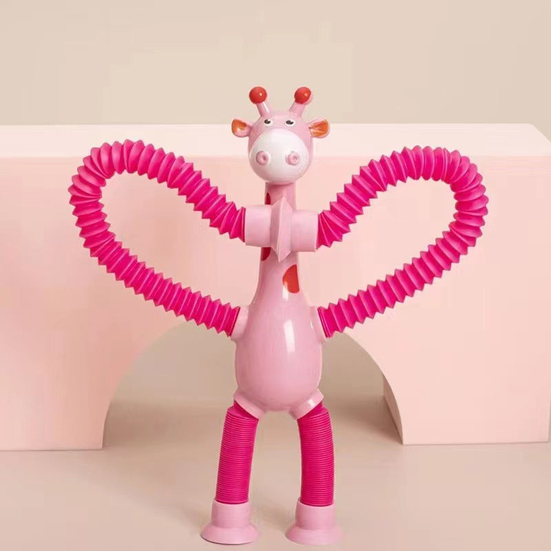 Gluschwein - Teleskop-Giraffenspielzeug mit Saugnapf