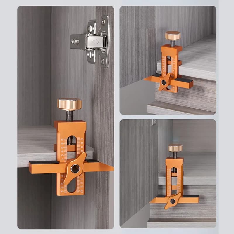 MountingGuide: ayuda de montaje 2 en 1 para una alineación precisa de las puertas de los armarios