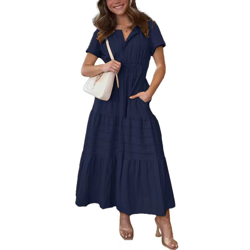 Gluschwein - Fließendes Maxikleid in A-Linie