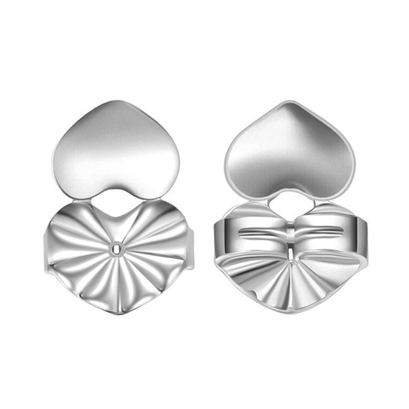 Gluschwein - Ohrringheber Silber Herzformen