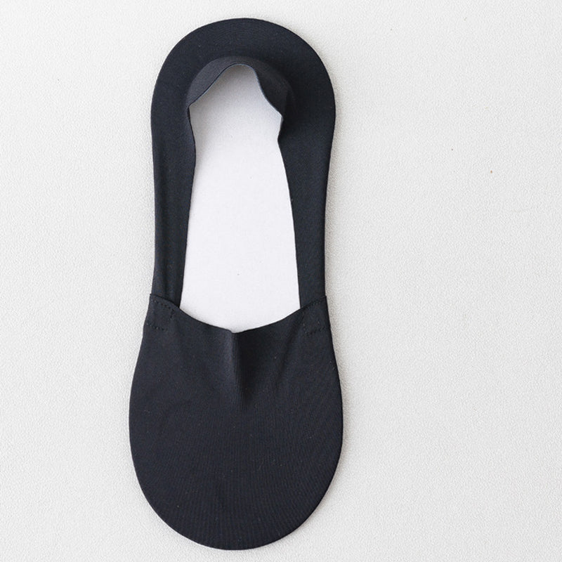 Gluschwein - Rutschfeste Unsichtbare Socken Aus Eisseide Schwarz