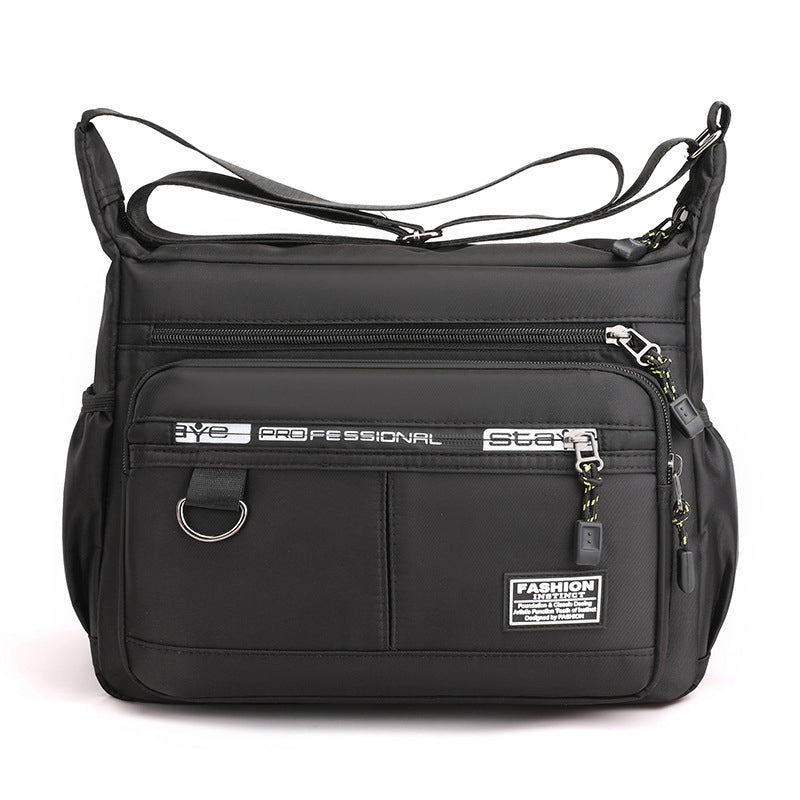 Gluschwein - Herren Umhängetasche mit mehreren Taschen Schwarz