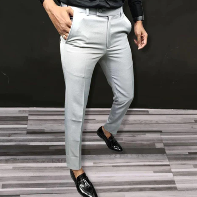 Gluschwein - Solide Slim-Fit-Formalhose
