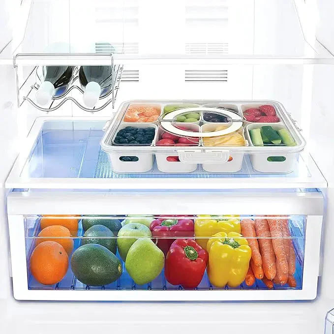 Snackbox mit 8 Fächern – Ordnung für unterwegs