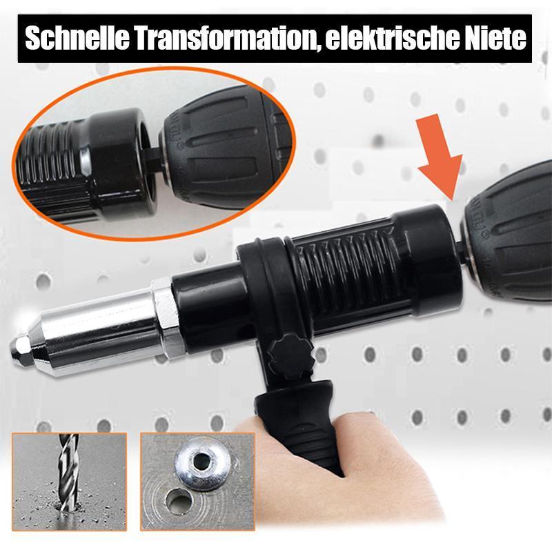 Gluschwein - Professionelles Nietpistolen-Adapter-Kit 🛠Mit 4 Stk. Verschiedene Düsenschrauben