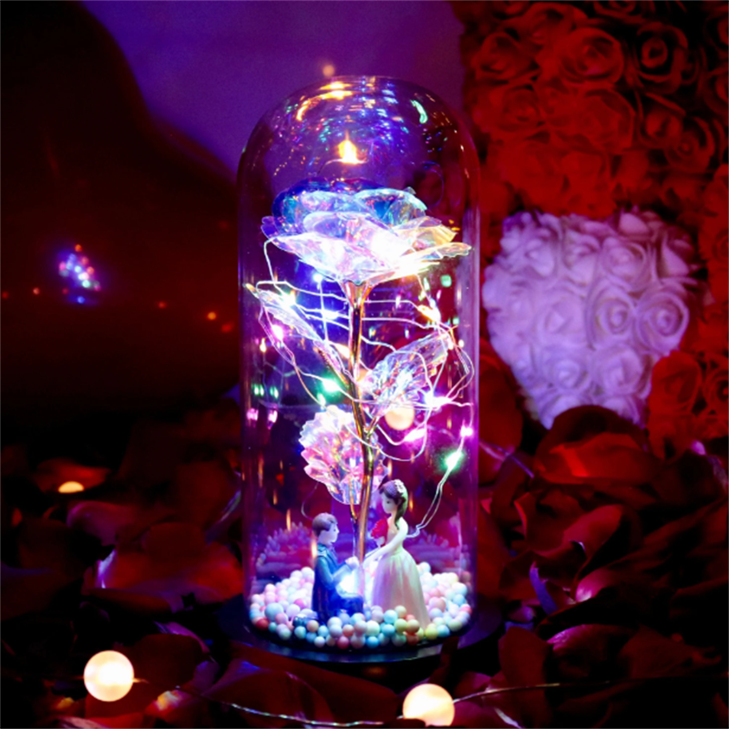 Gluschwein - Glitzernde Rosenornamente verzaubern romantisch Vorschlag