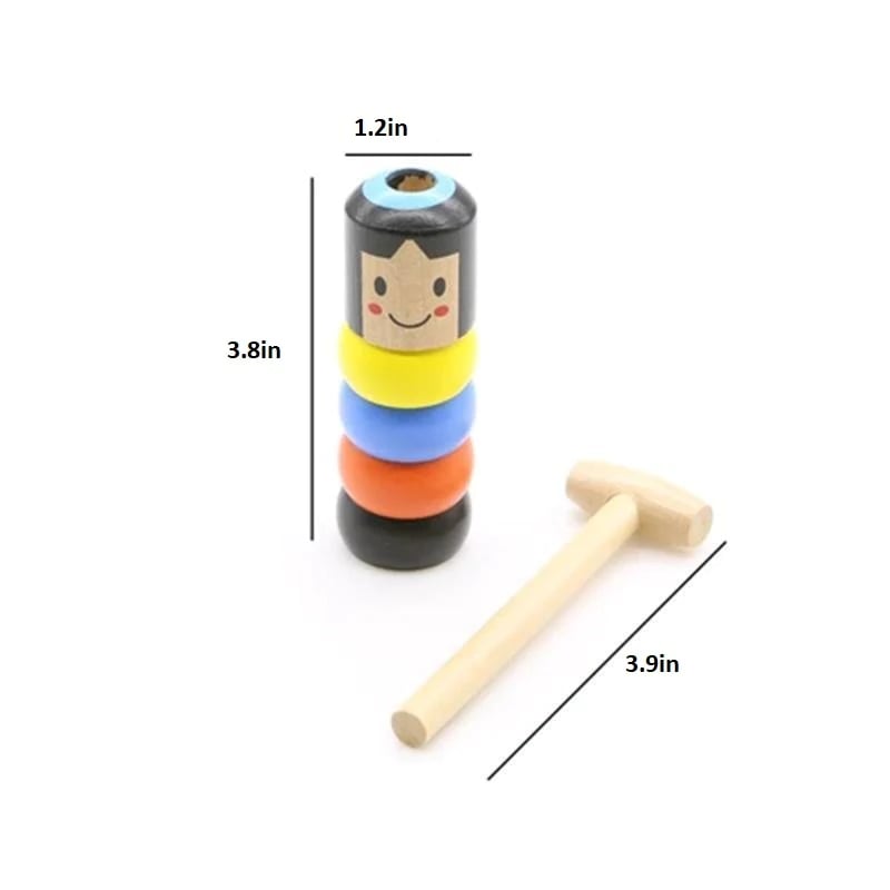 Magisches Holzspielzeug – Die Puppe, die immer wieder aufsteht!