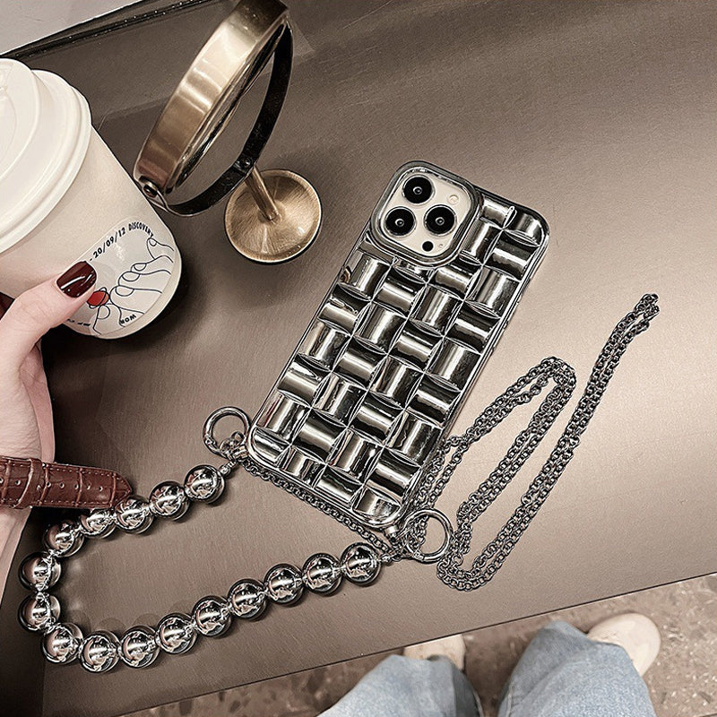 Gluschwein - Lanyard-Armbandetui aus Metallperlen