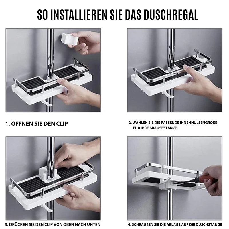Gluschwein - Duschstangen-Aufbewahrungsregal
