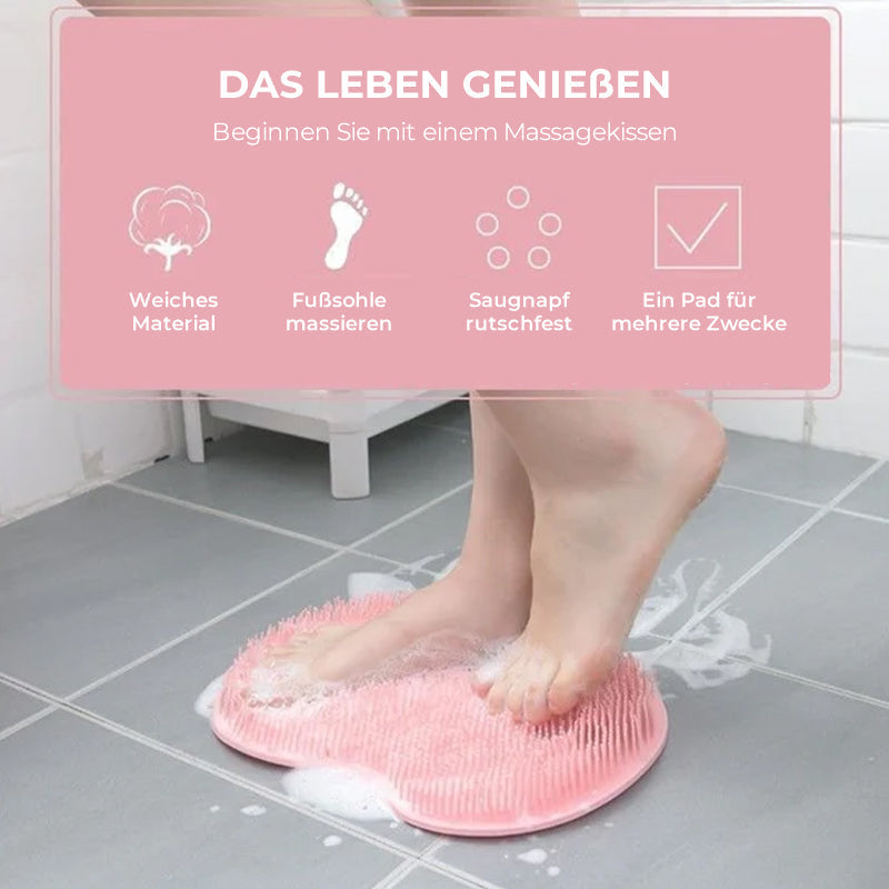 Gluschwein - Fuß- und Rückenschrubber für die Dusche, Massagepad
