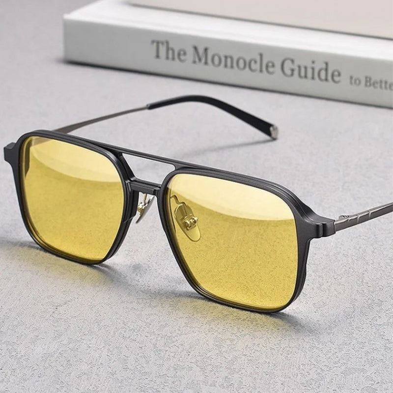 Gluschwein - Klassische polarisierte Sonnenbrille mit 5 Clips