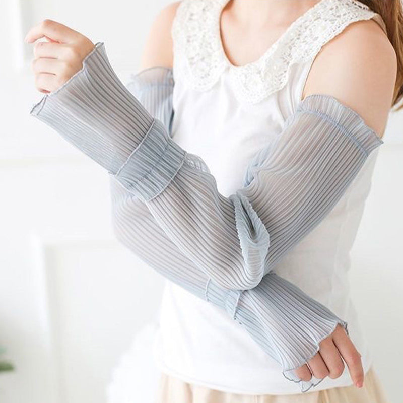Gluschwein - Sommerliche UV-Schutz-Armstulpen aus Spitze