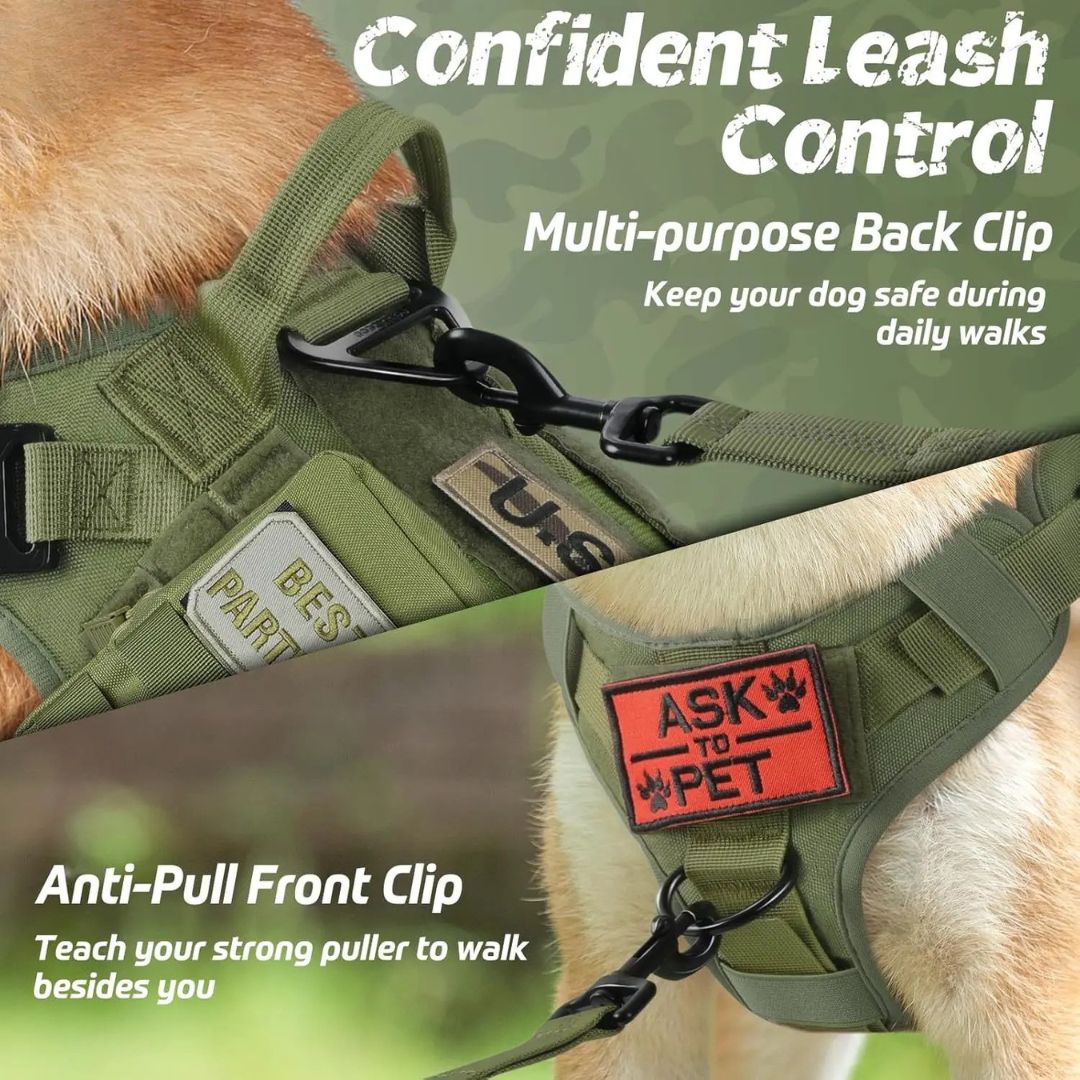 NoPull - Harnais tactique anti-traction pour chien