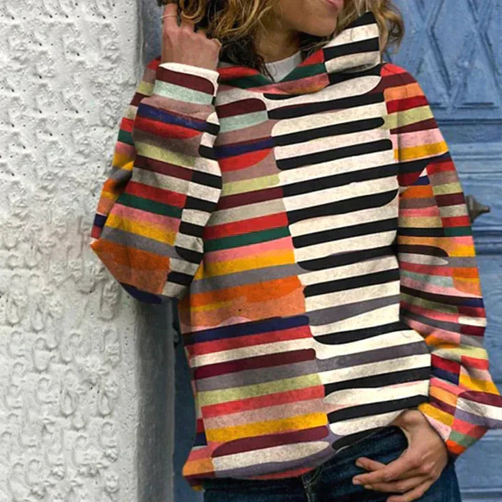 Gluschwein - Ulrike - Mehrfarbiger Kapuzenpullover