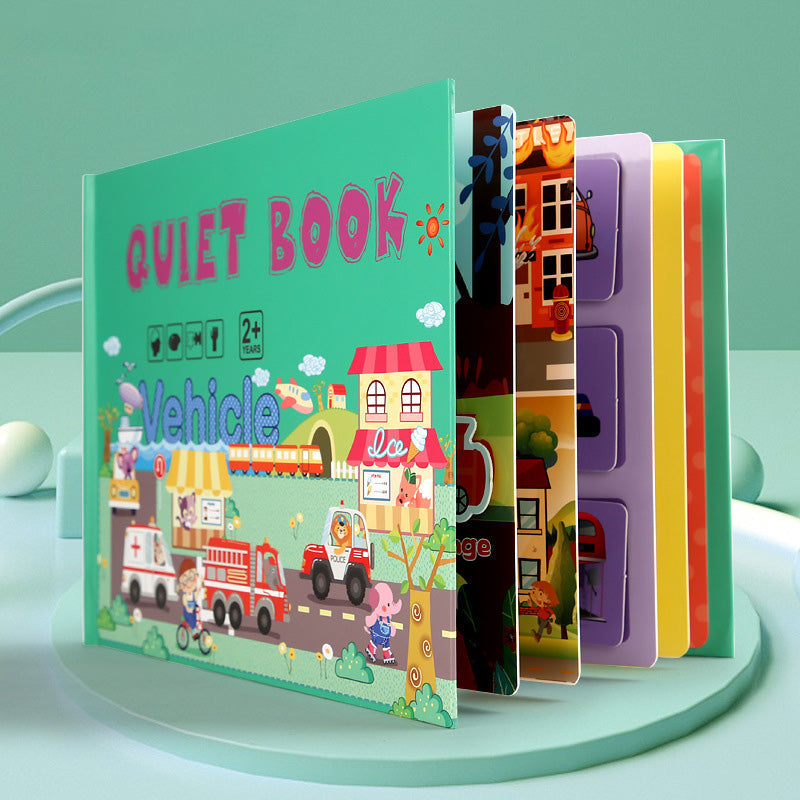 Gluschwein - Beschäftigtes Buch für Kinder zur Entwicklung von Lernfähigkeiten Transport